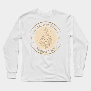 Birthday T-Shirt - Zodiac Leo Long Sleeve T-Shirt